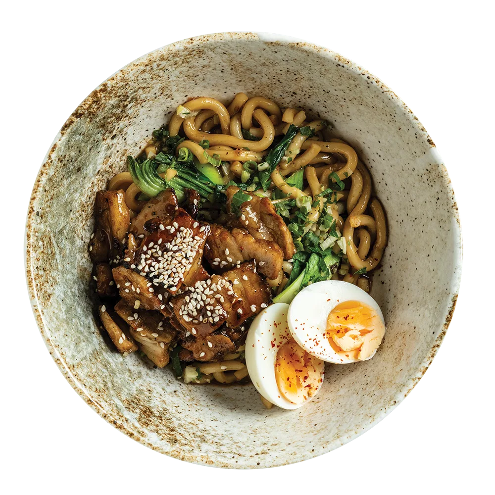 Udon tészta pok choival és sült császárral