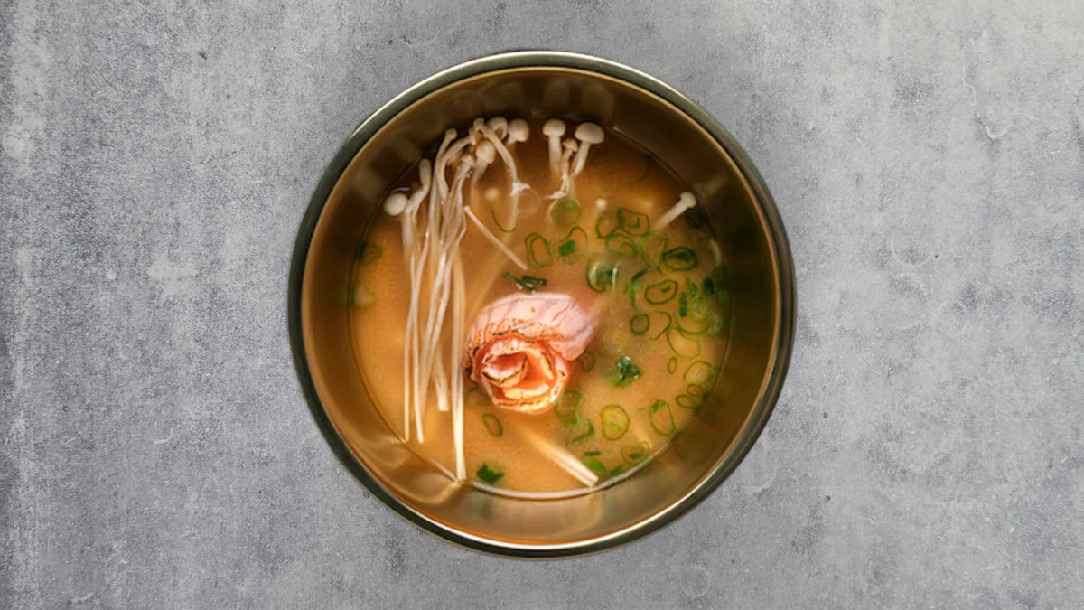 Klassisk Misosuppe m Laks