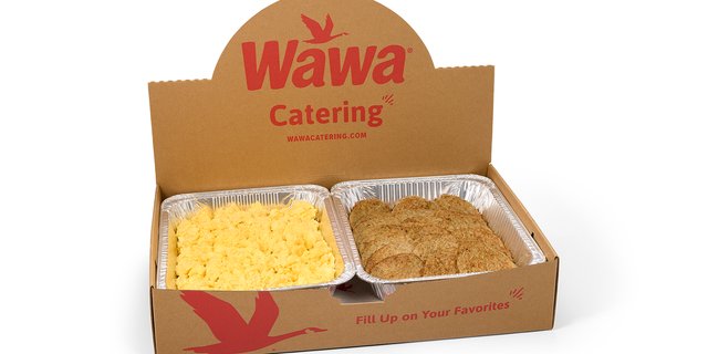Scrambled Eggs and Sausage Hot Tray