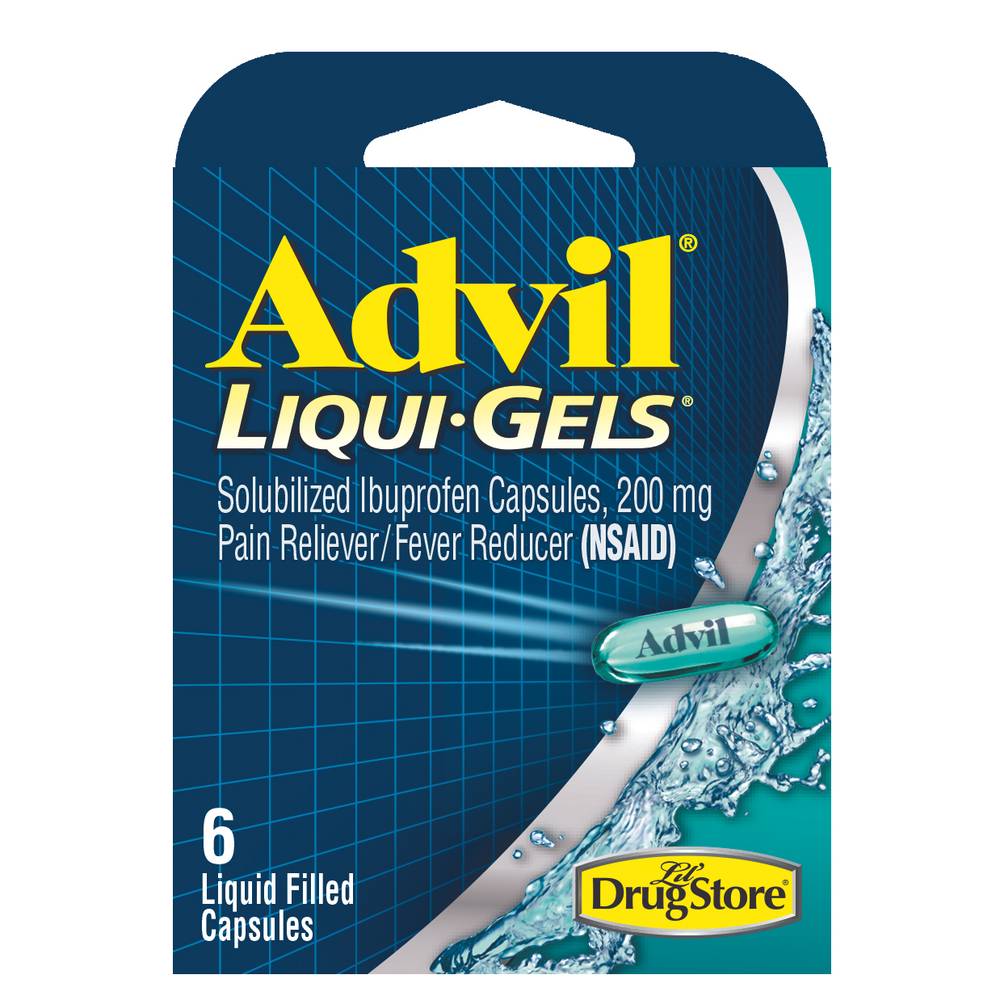 Advil Liqui Gels Pain Reliever Capsules (6 ct)