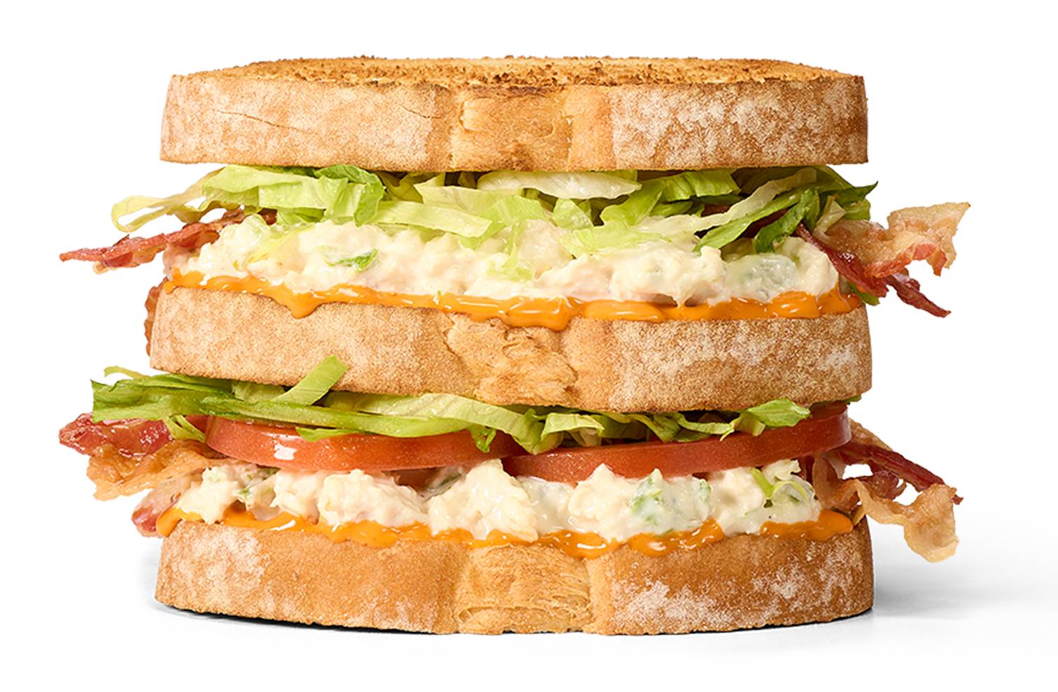 Buffalo Chicken Salad Club Sandwich