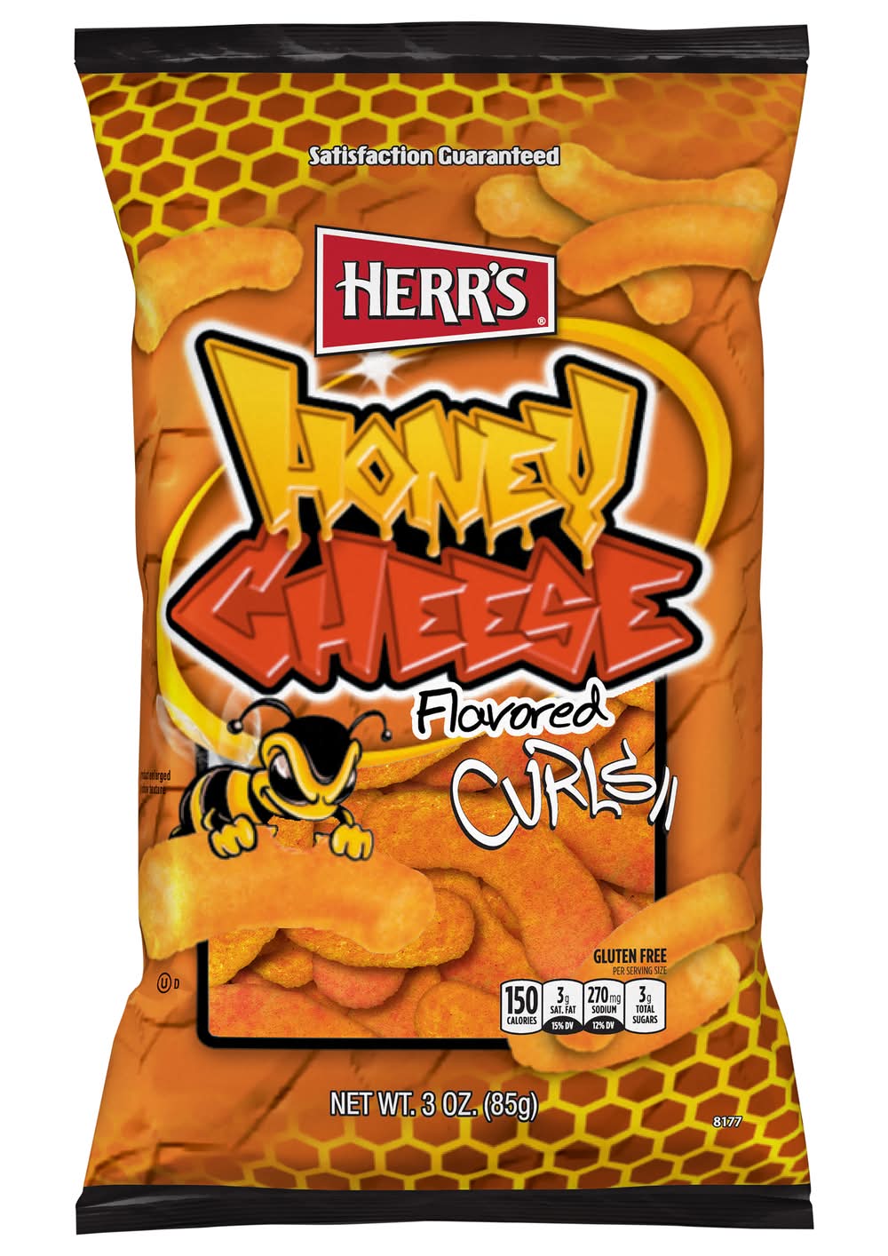 Herr's Cheese Puff Curls, Honey Cheese (3 oz)
