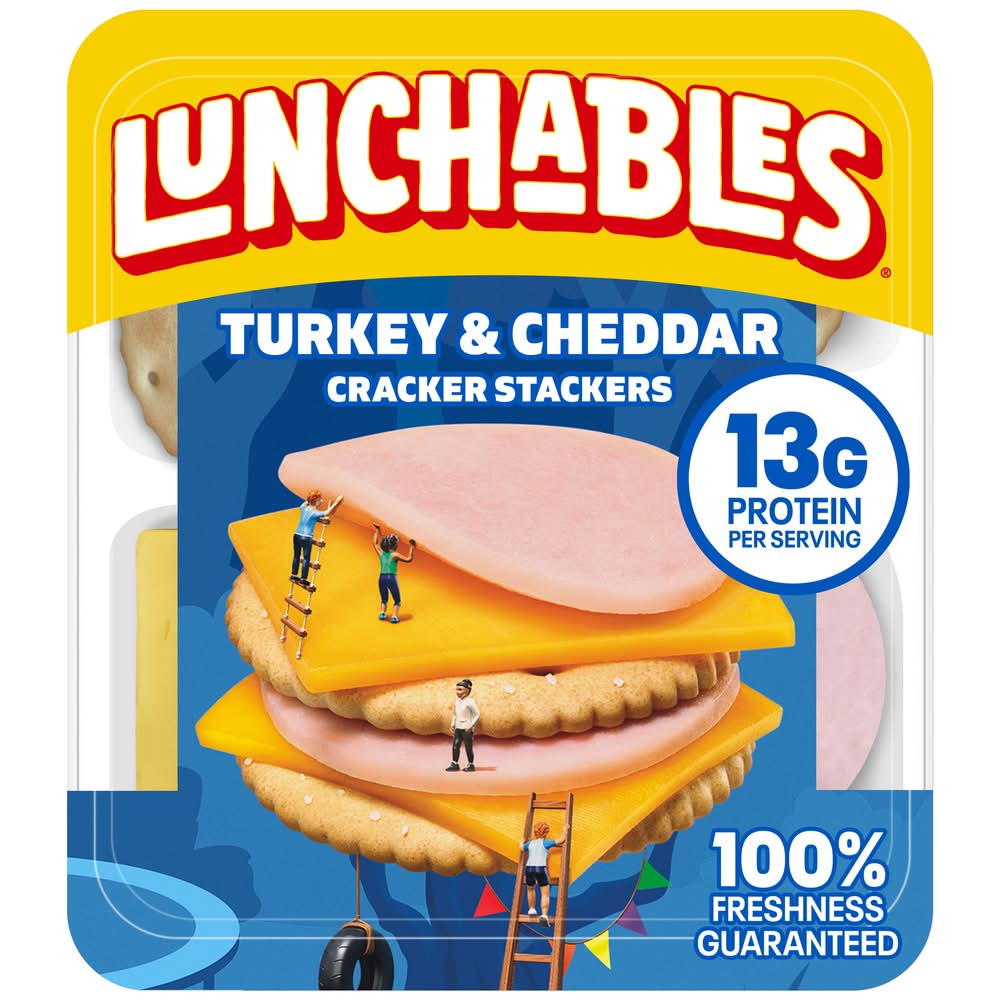 Lunchables Cracker Stackers Protein pack, Turkey and Cheddar (3.2 oz)