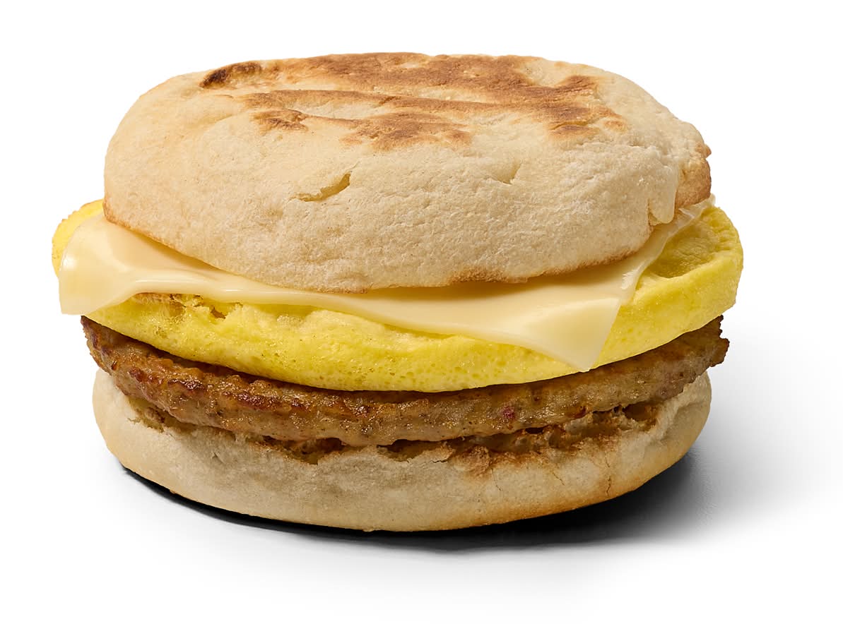 Sausage, Egg and Cheese Sizzli English Muffin