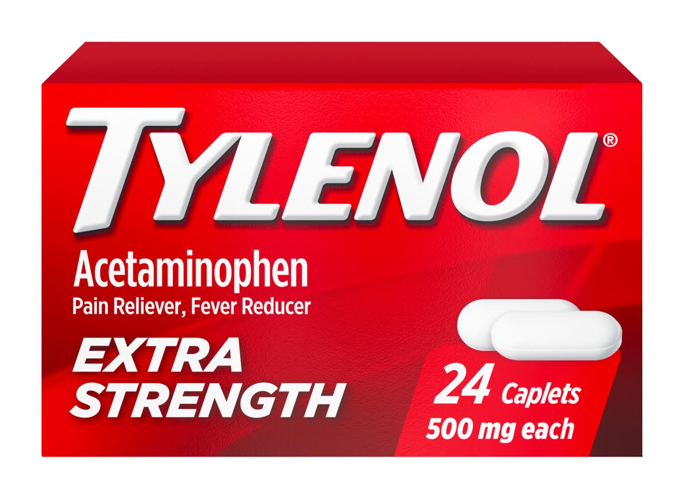Tylenol Extra Strength Acetaminophen Caplets 500 mg (24 ct)