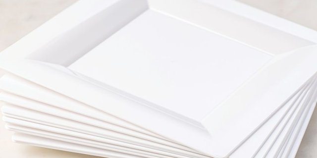 Square 9.5" Dinner Plates