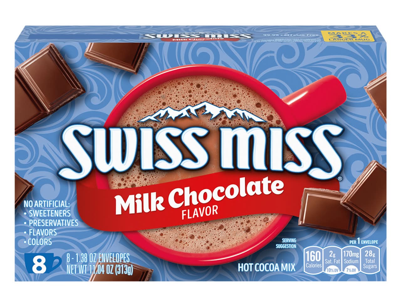 Swiss Miss Hot Cocoa Mix, Milk Chocolate Flavor
