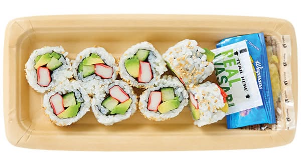 Wegmans California Roll with White Rice (Cooked Sushi)