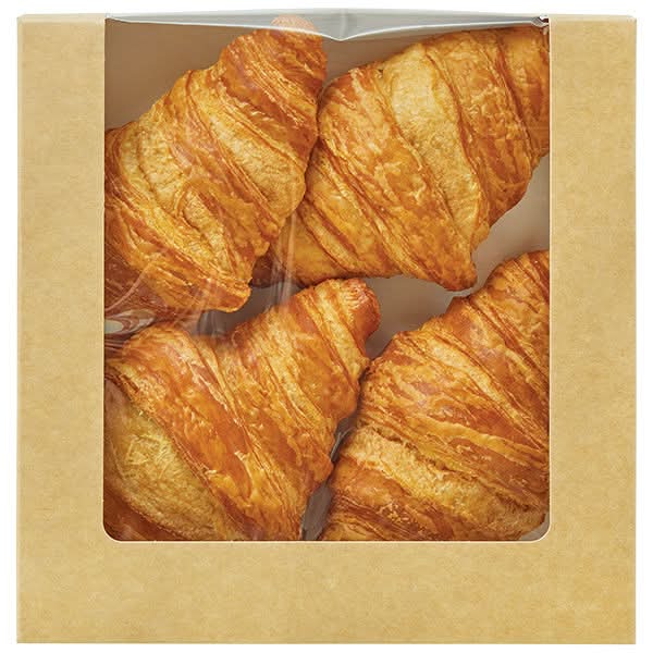 Wegmans Croissant, Large, Plain 4 Pack