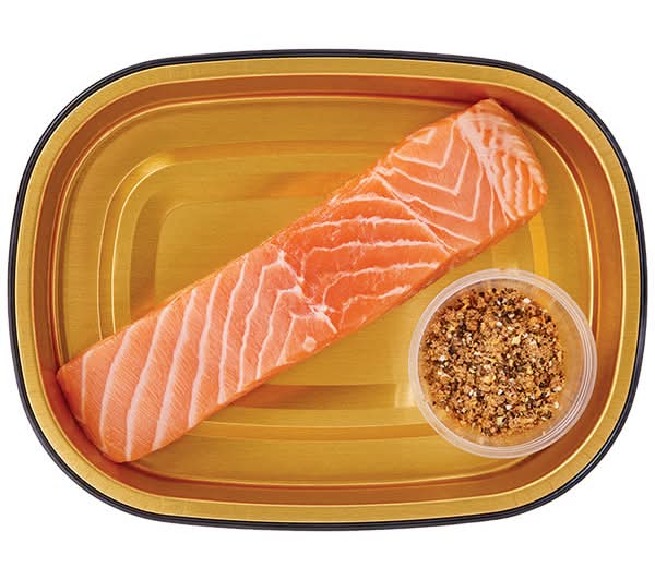 Wegmans Gold Pan Brown Sugar and Cracked Pepper Rubbed Salmon, Ready to Cook