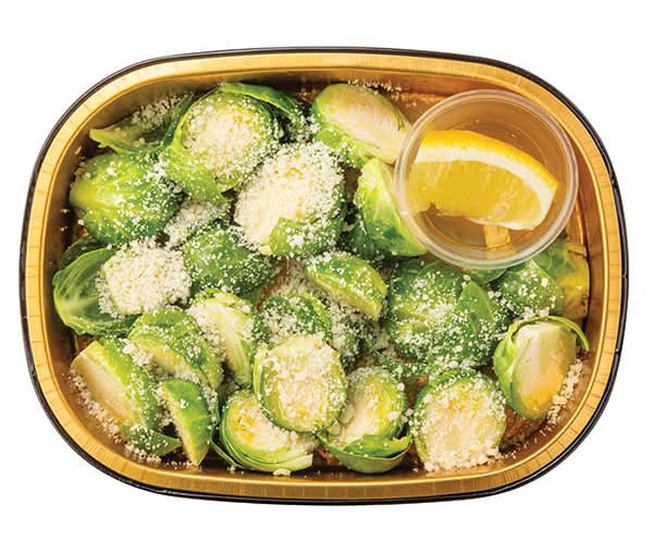 Wegmans Gold Pan Brussels Sprouts with Italian Cheeses and Lemon, Ready to Cook