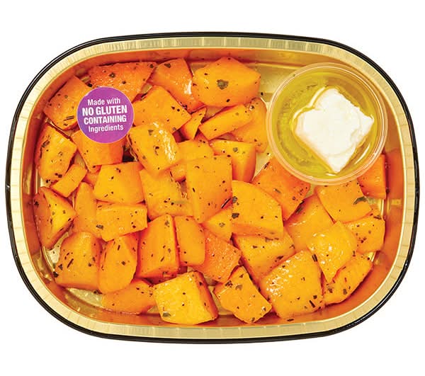 Wegmans Gold Pan Butternut Squash with Herbs and Cheese, Ready to Cook