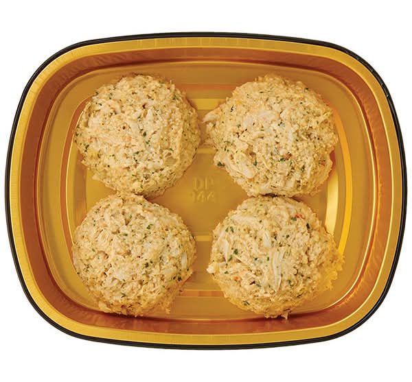 Wegmans Gold Pan Signature Crab Cakes, 4 pack, Ready to Cook