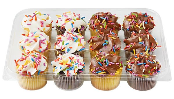 Wegmans Mini Iced Assorted Cupcakes, 12 Pack