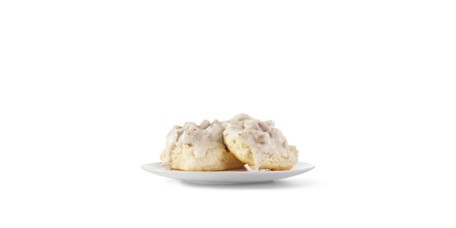 Sausage Gravy and Biscuit