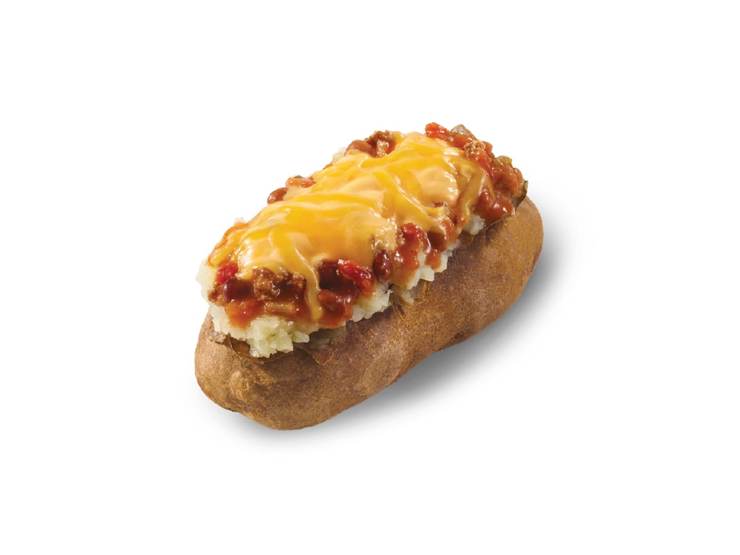 Chili and Cheese Baked Potato