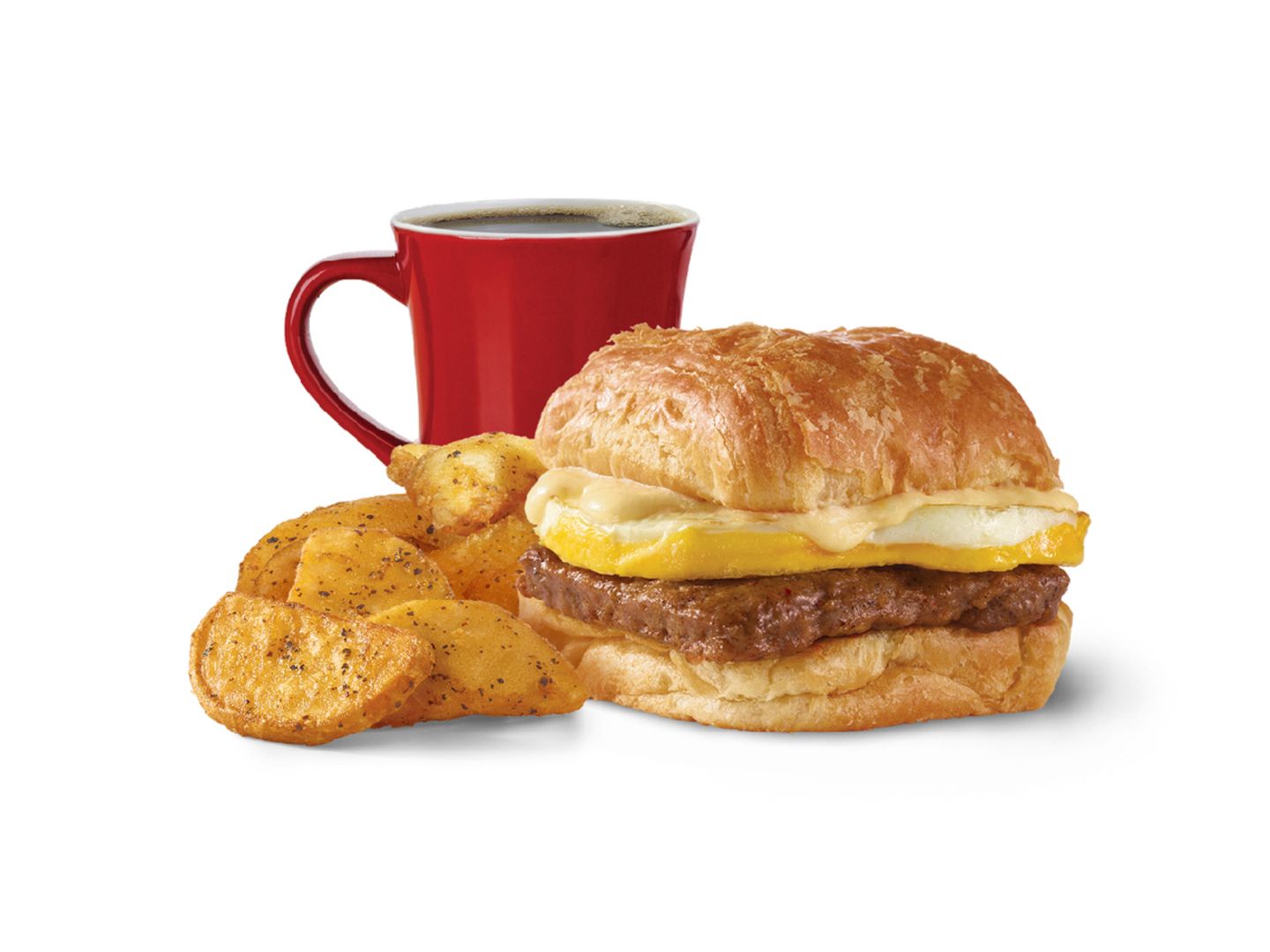 Sausage, Egg and Swiss Croissant Combo