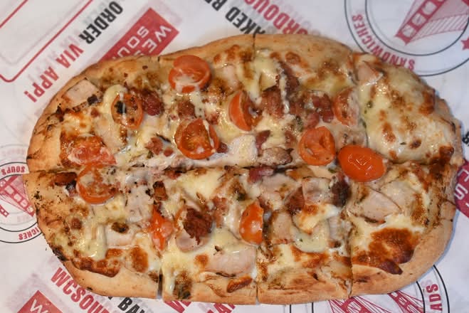 Pesto Chicken Flatbread