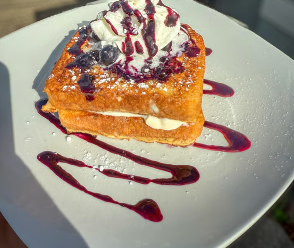 Blueberry Stuffed Cheesecake French Toast