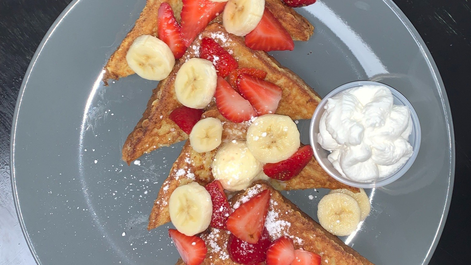 Strawberry N' Banana Pancakes or French Toast