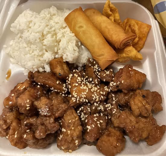 Sesame Chicken Dinner