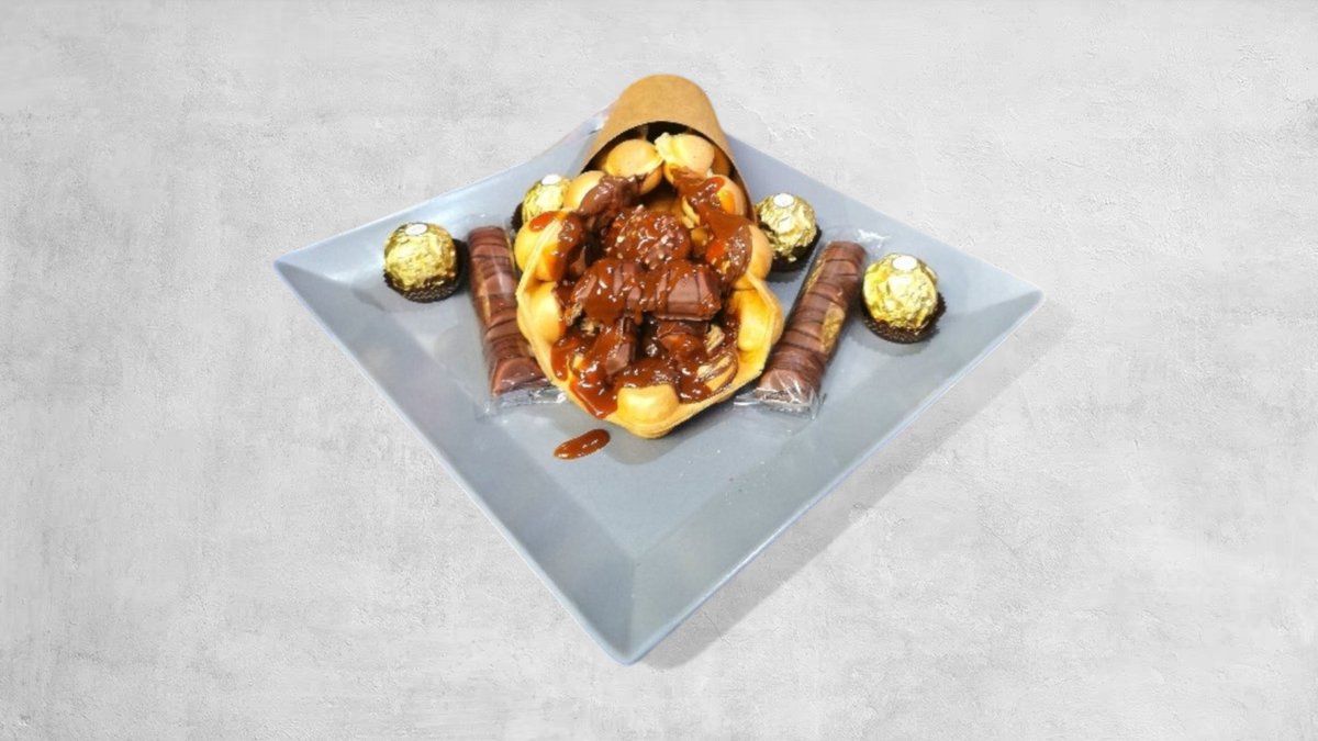 Bubble waffle Nut/Ferrero/Bueno/karamell