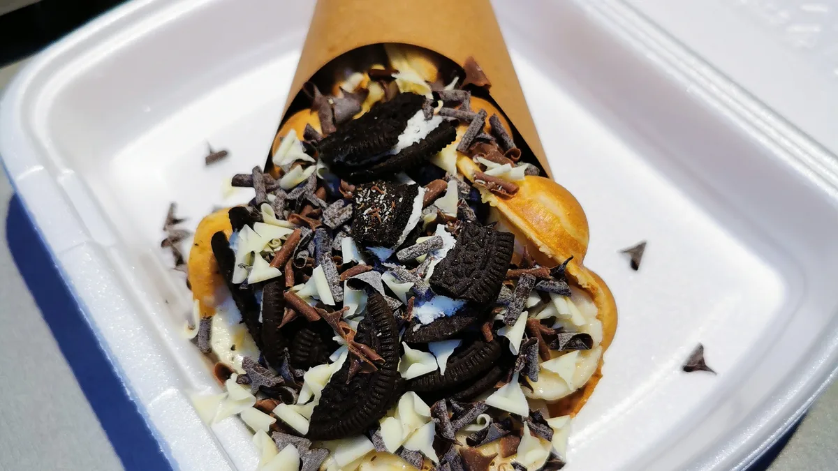 Bubis gofri Vanpud/banán/Oreo/vegyescsoki