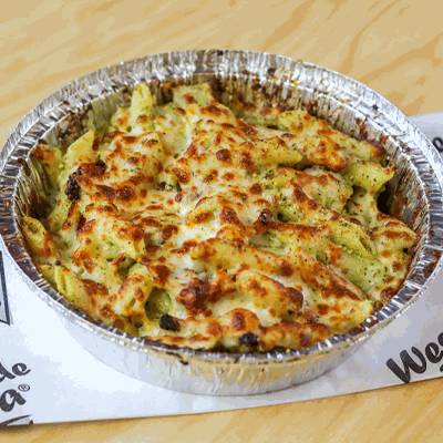Creamy Pesto Pasta.