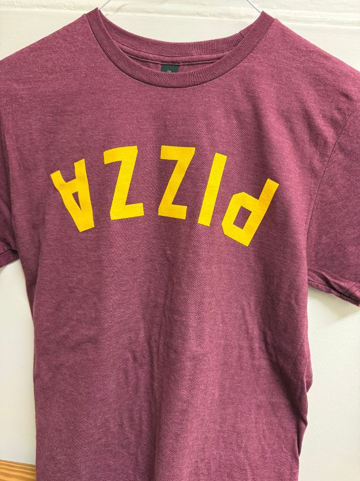 "Pizza" Shirt - Maroon Mist