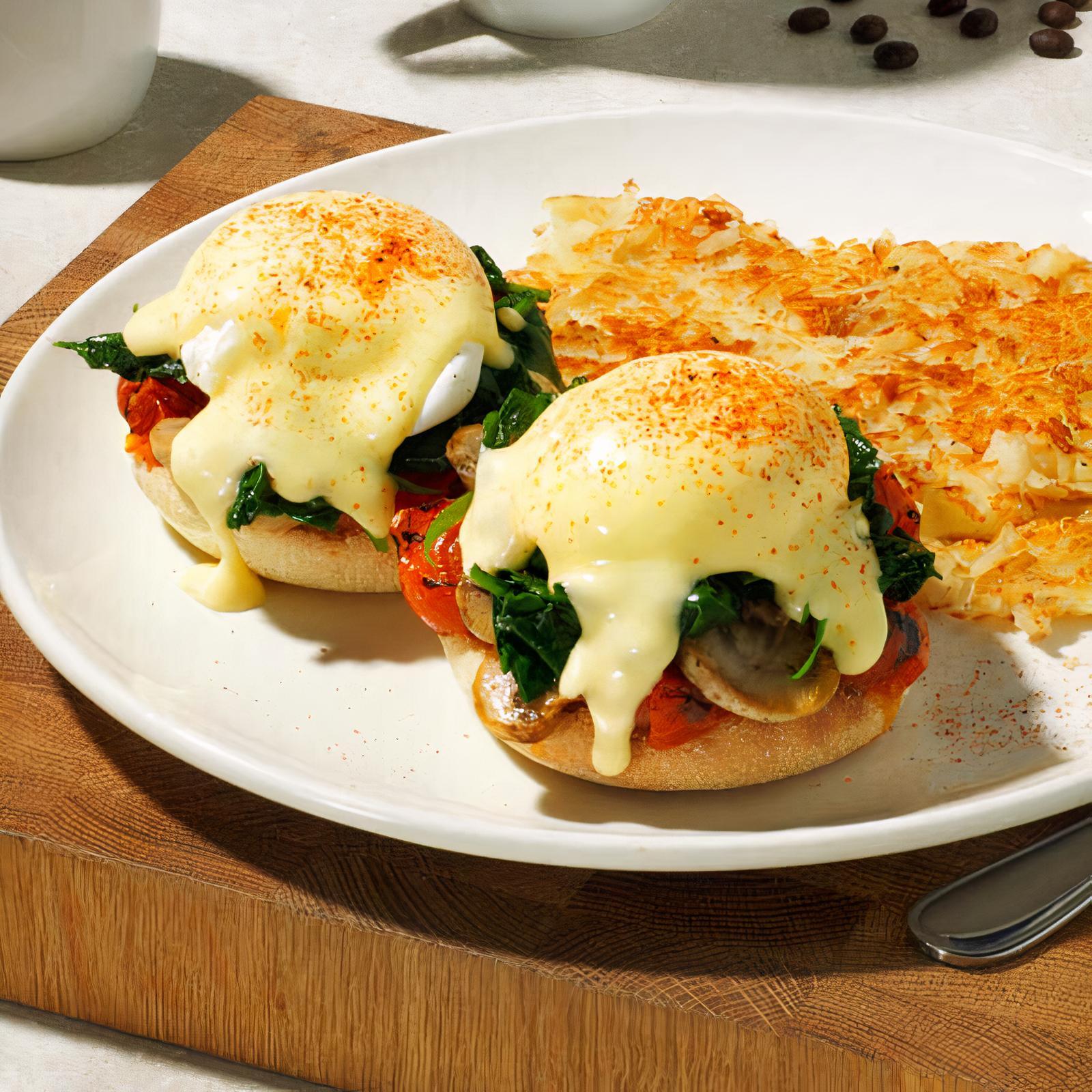 Charred Tomato and Spinach Benedict