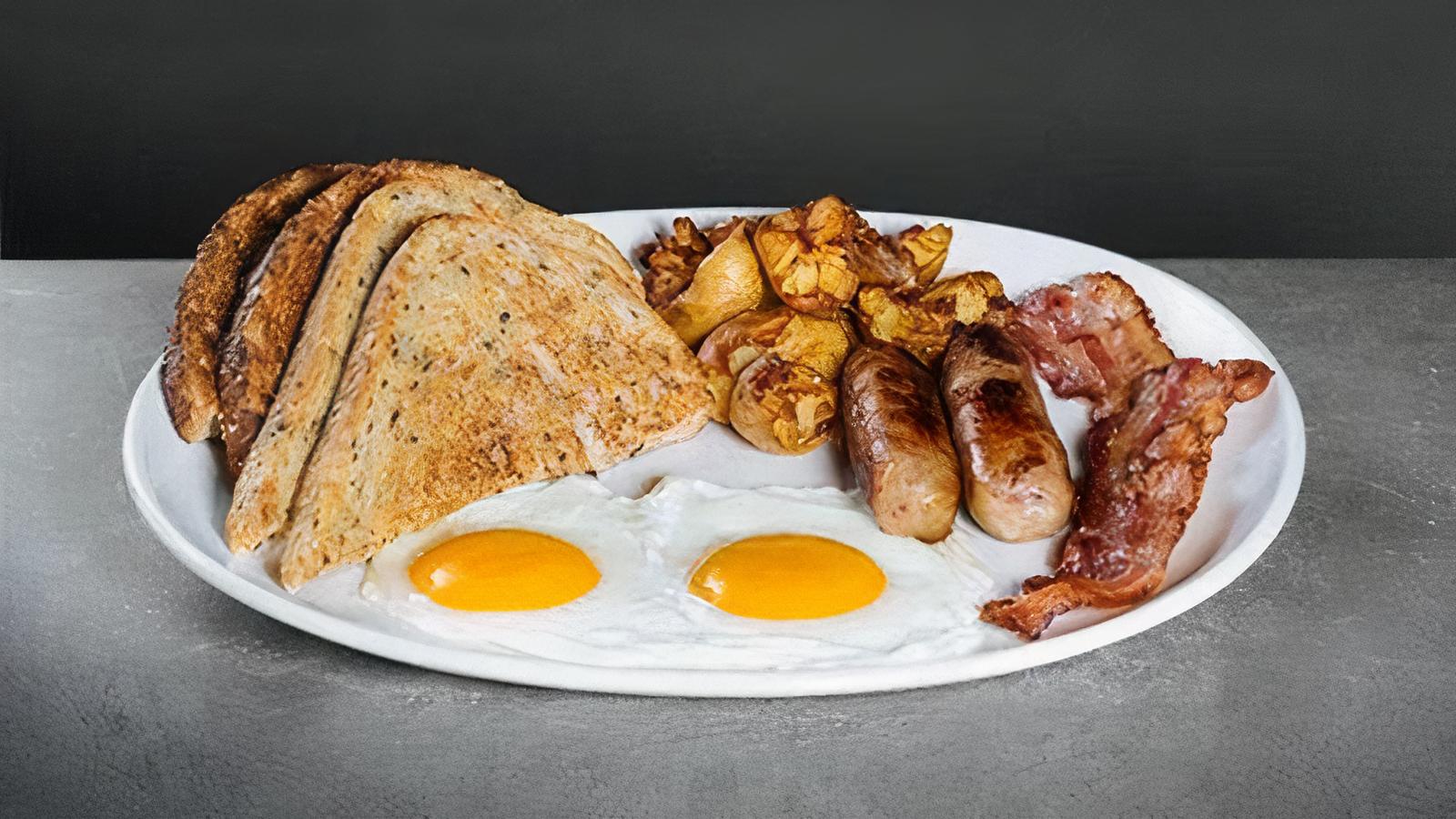 Nat's Hearty Breakfast - with Waffle
