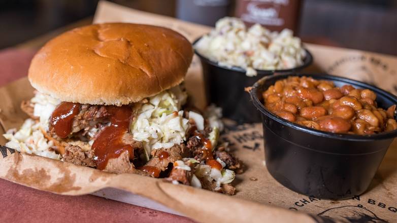 Sliced Brisket Sandwich Meal