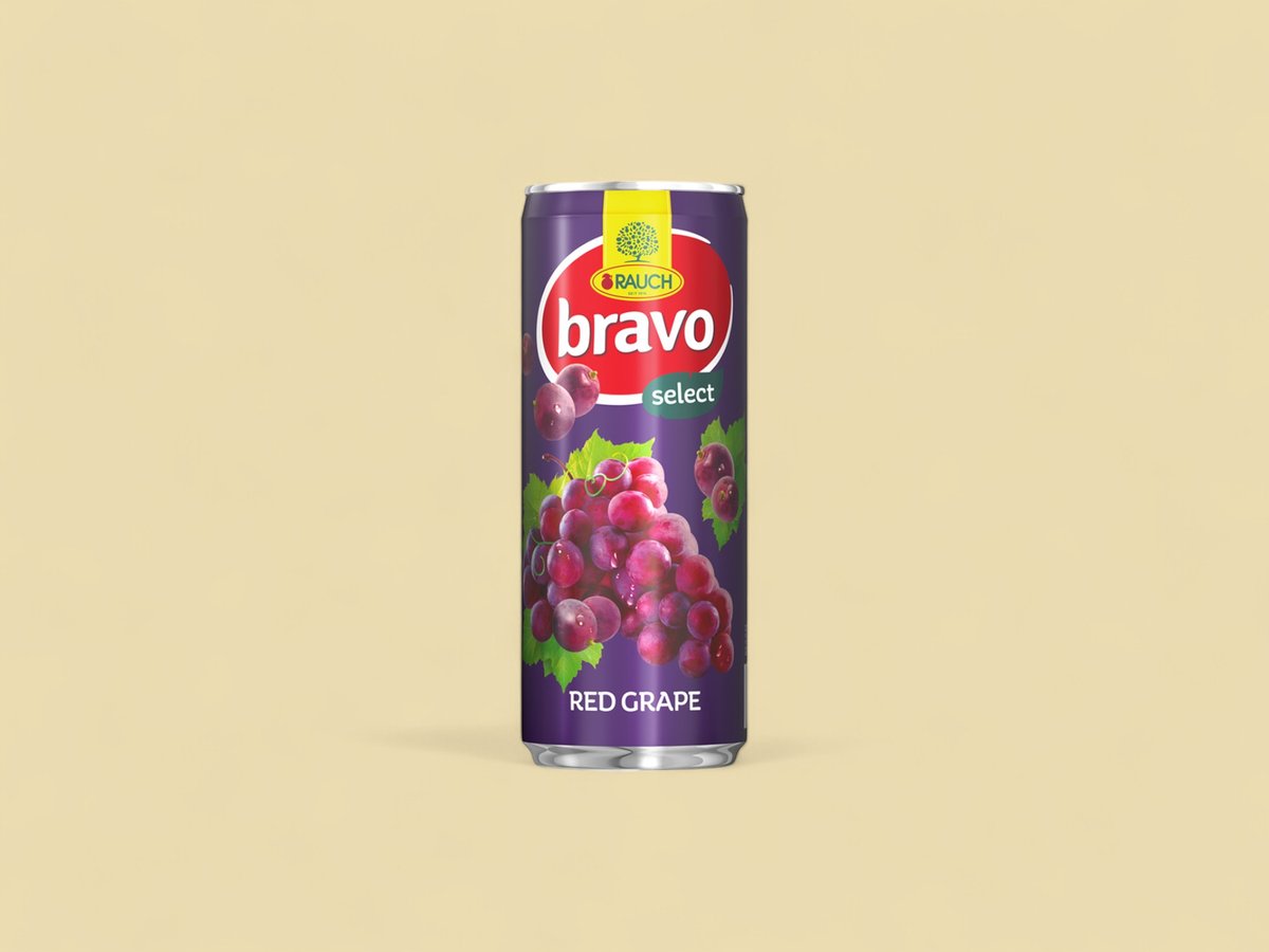 Bravo Red Grapes Can