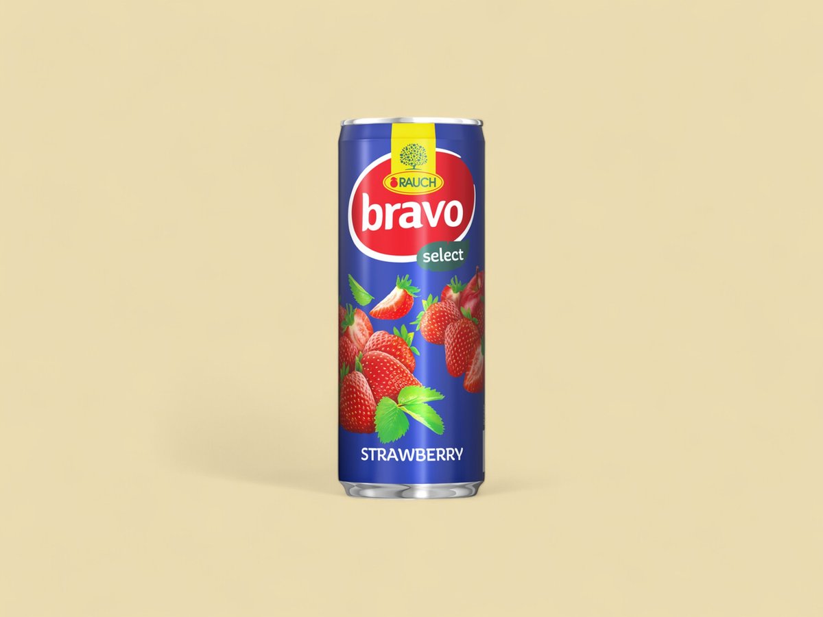 Bravo Strawberry Can