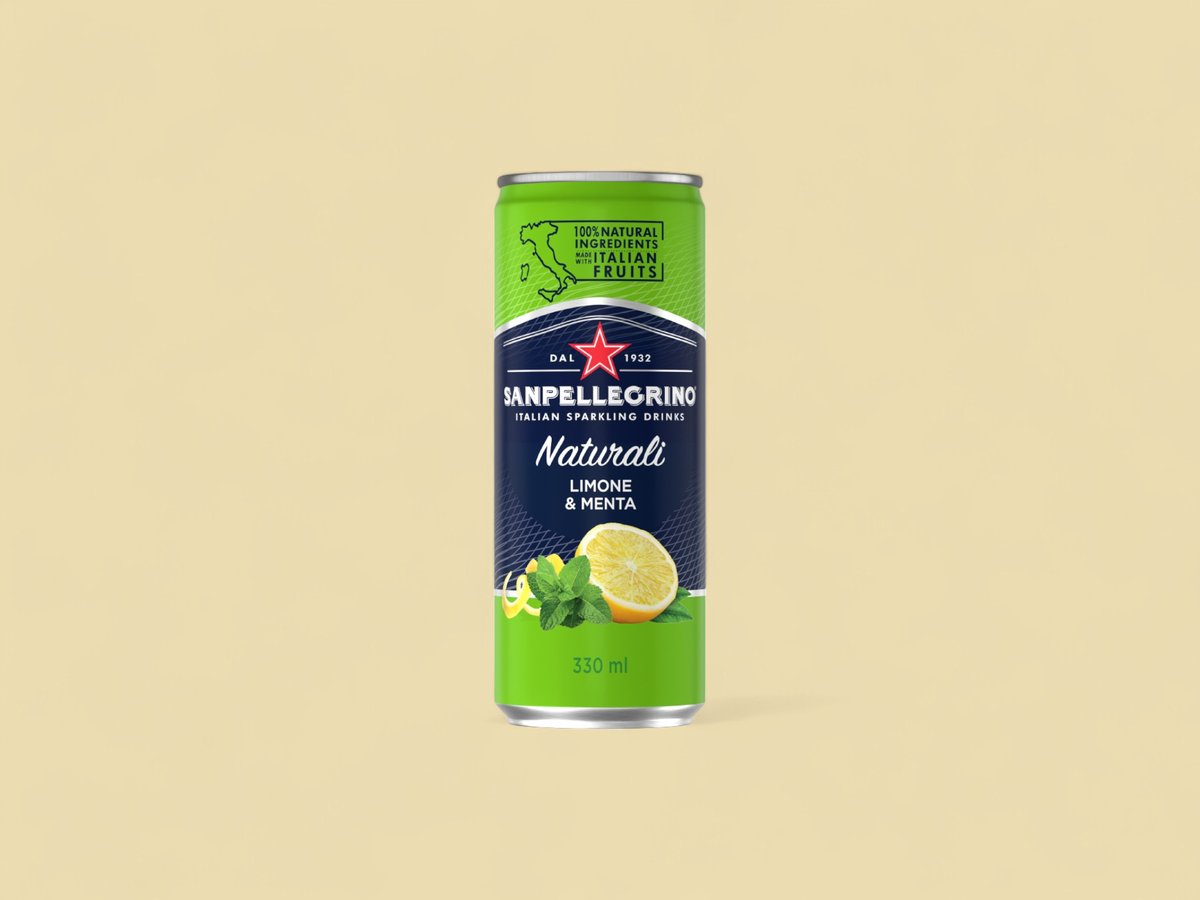 Sanpellegrino Lemon and Mint Can