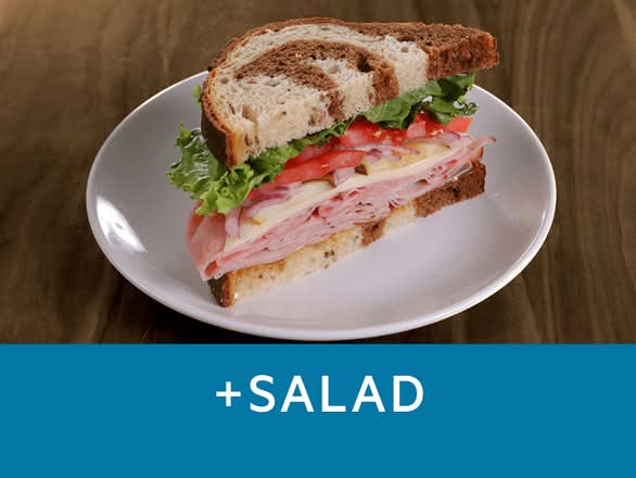 Honey-Cured Ham and Swiss with Salad