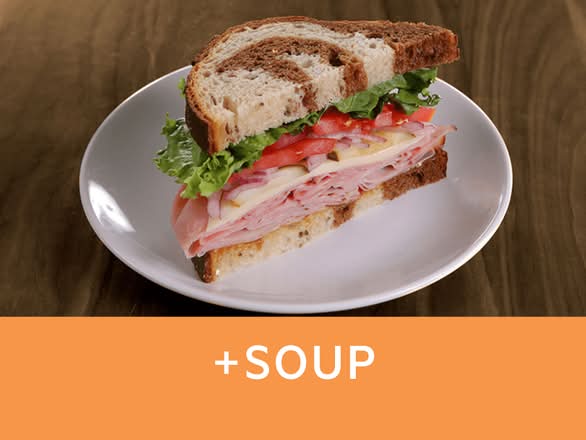 Honey-Cured Ham and Swiss with Soup