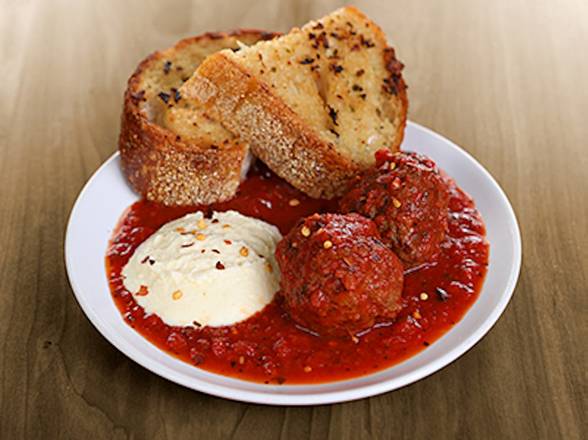 Meatballs and Ricotta Toast