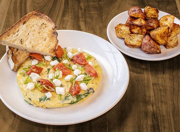 Three Cheese Tomato and Mushroom Frittata