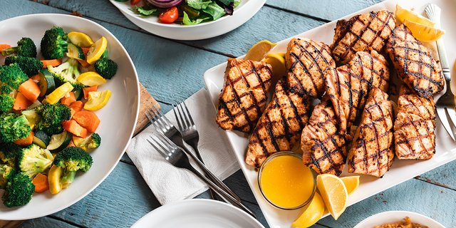 Grilled Salmon Platter