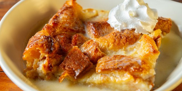 Texas Bourbon Bread Pudding