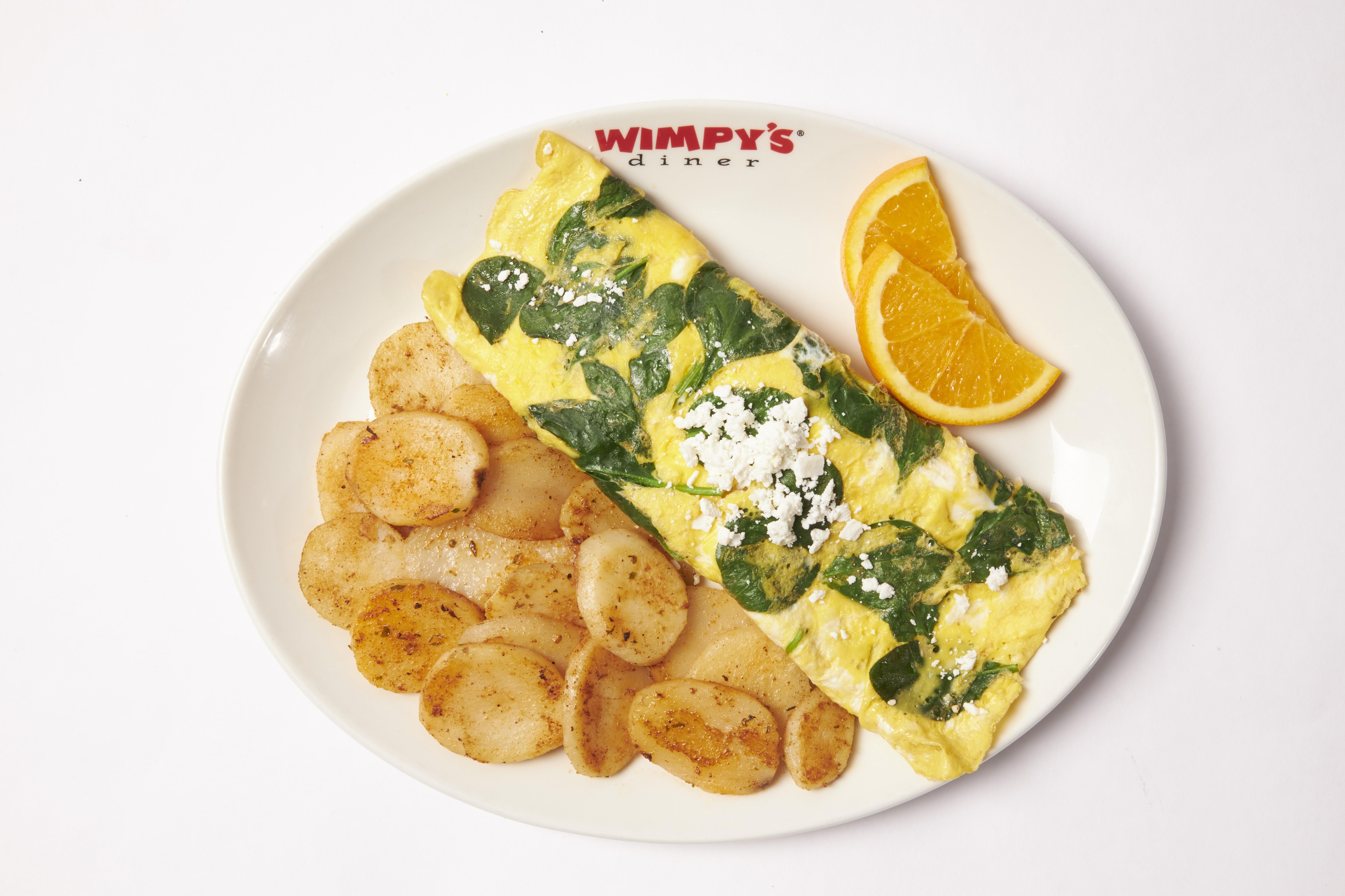 Spinach and Feta Omelette - 920 Cals