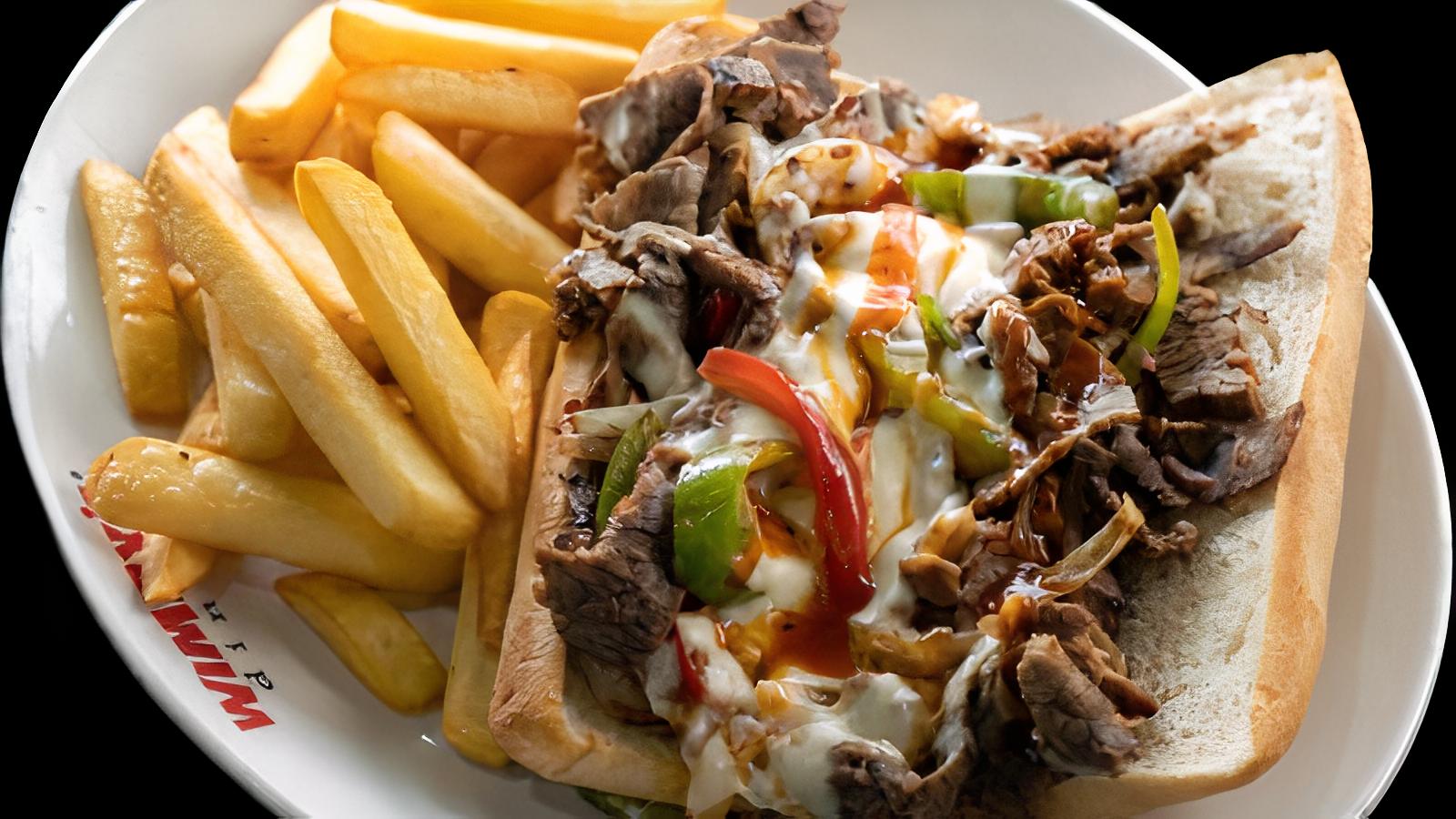 Wimpy's Philly Beef  Sandwich- 760 Cals