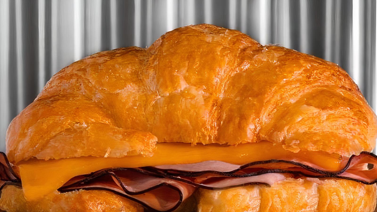 HAM and CHEESE ON CROISSANT
