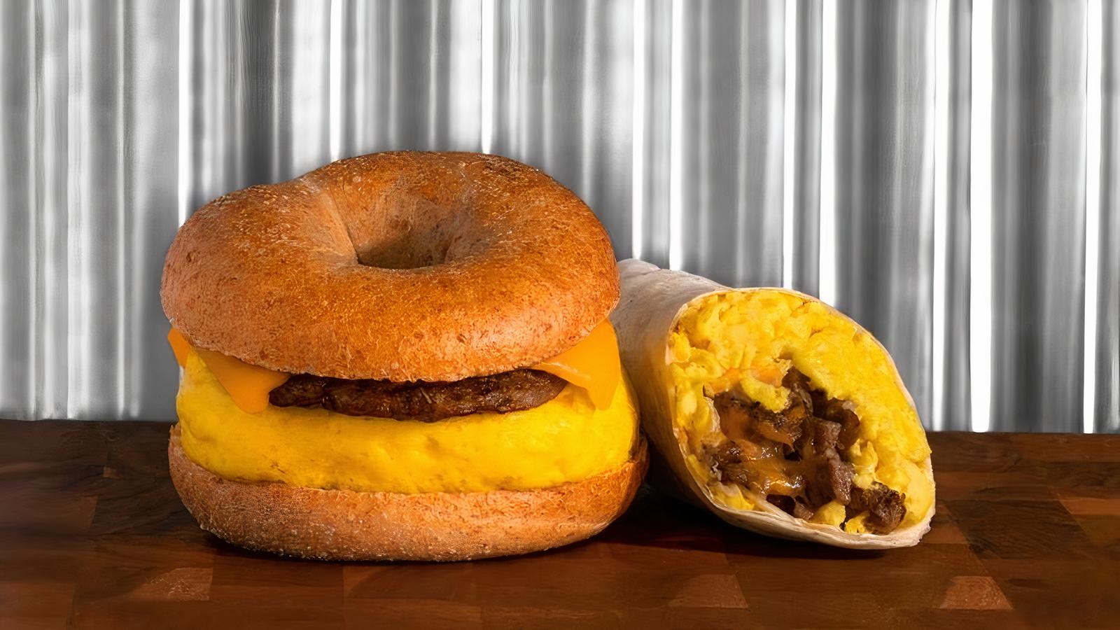 SAUSAGE EGG and CHEESE BURRITO