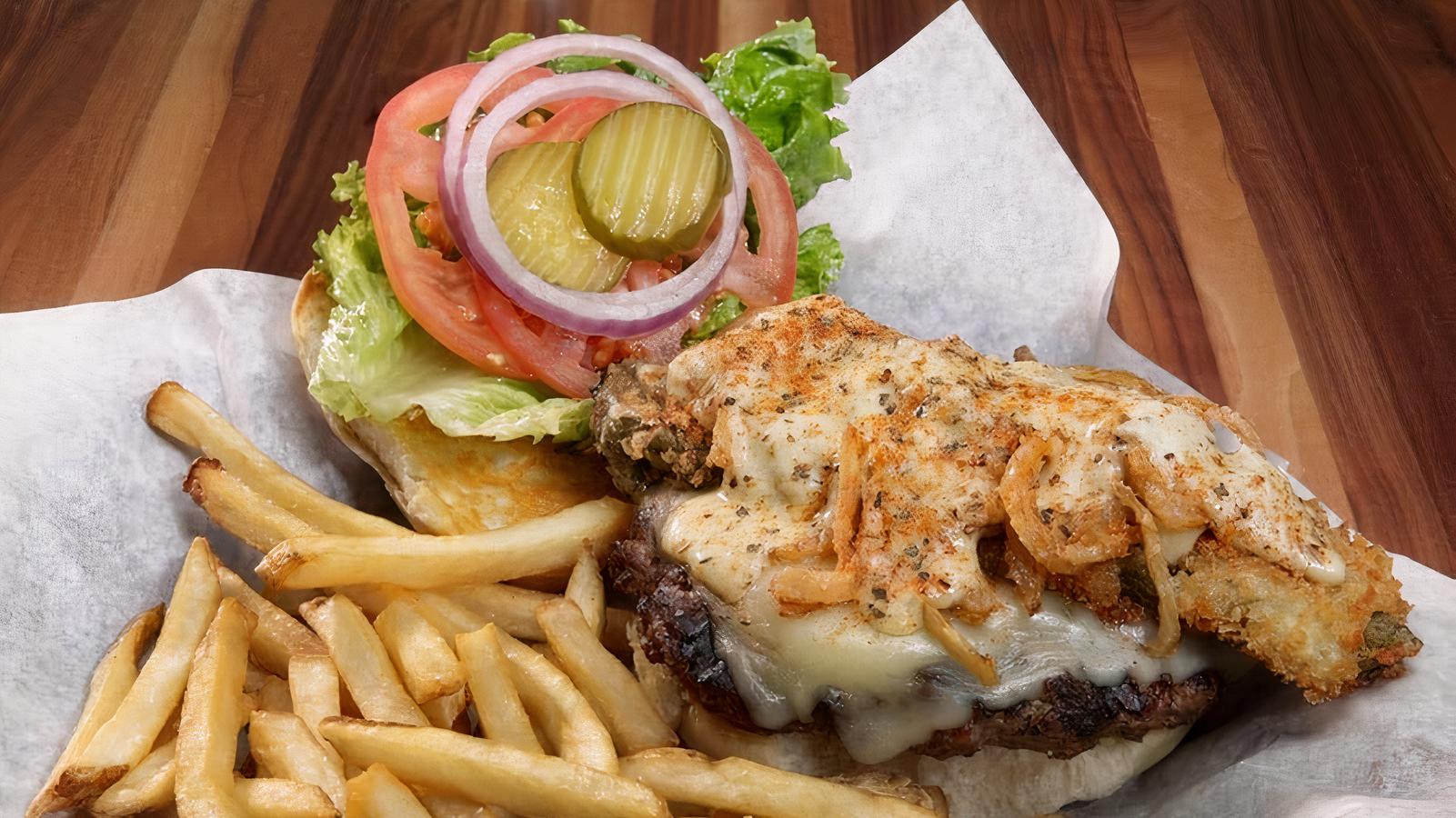 Fiery Green Chile Burger