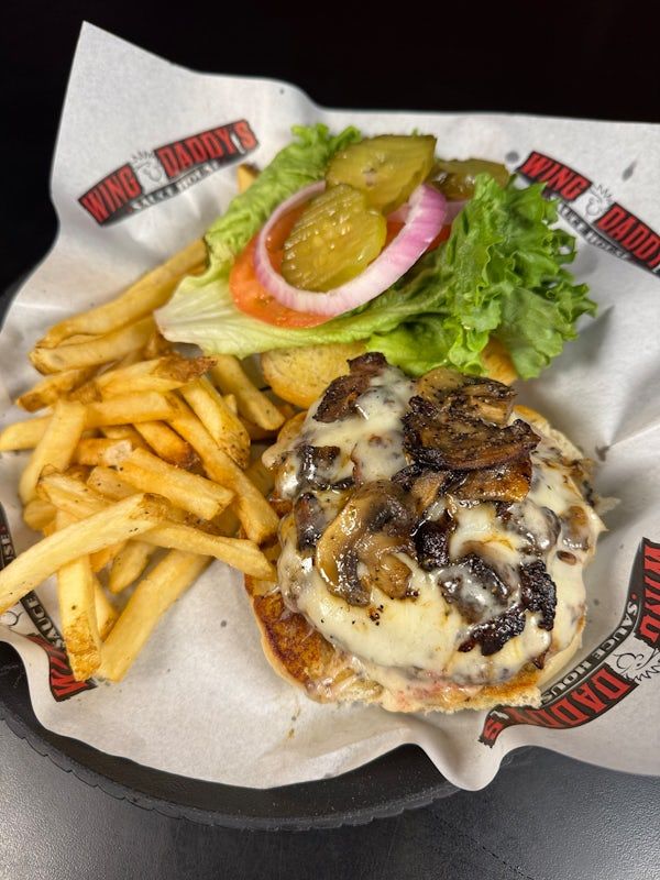 Mushroom Swiss Burger