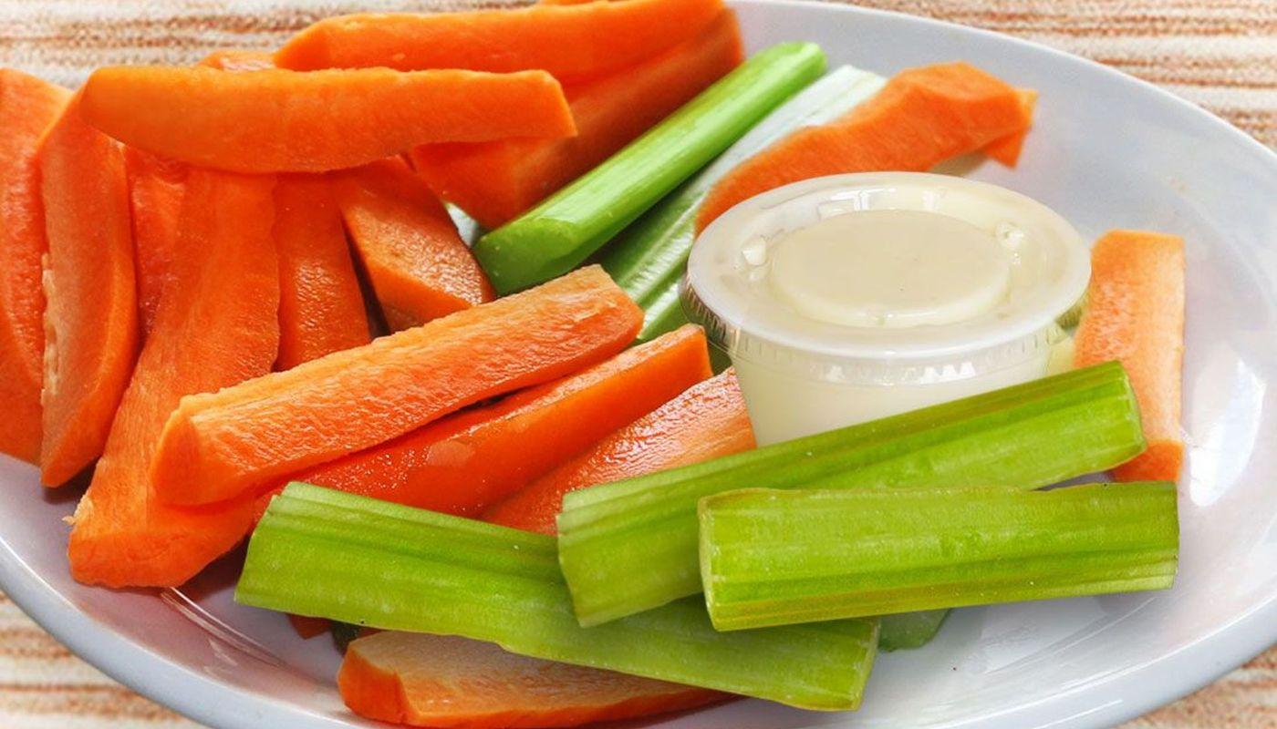 Veggies and Dip with Blue Cheese Dip