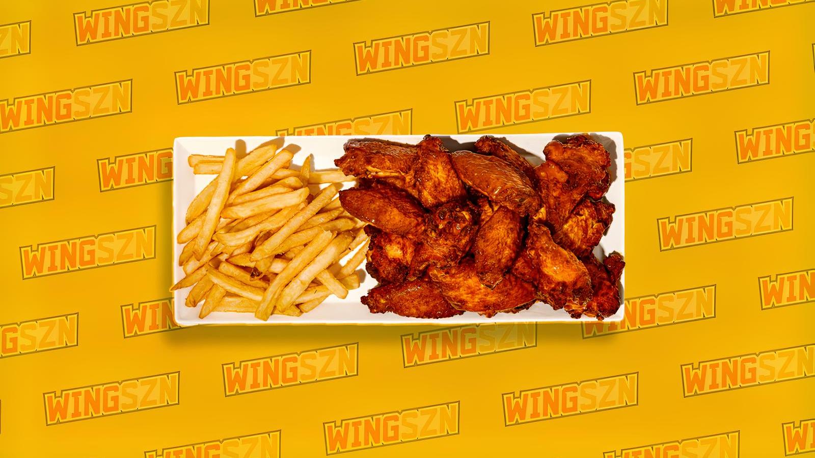 32 Pcs Wing Basket + Fries!