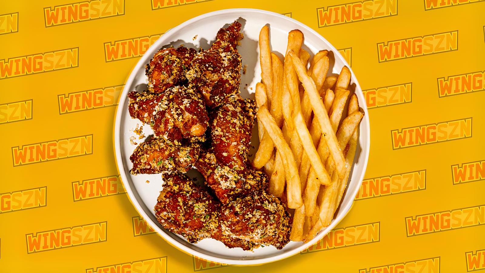 8 Pcs Wing Basket + Fries!